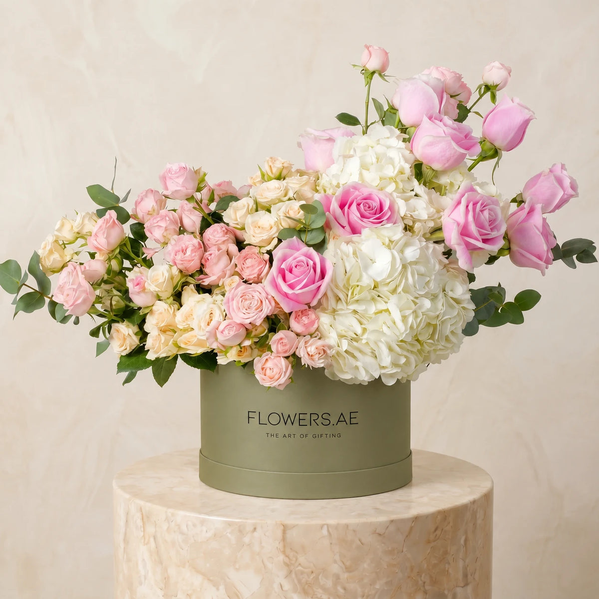 Welcome Back Florence White Hatbox