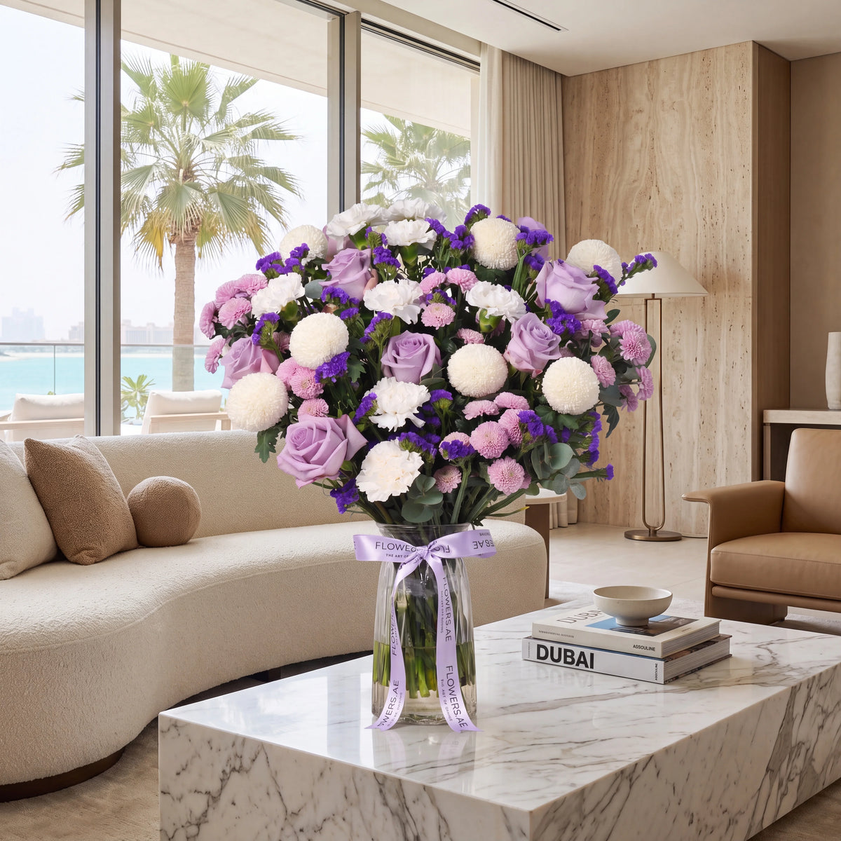 Lilac Glass Vase