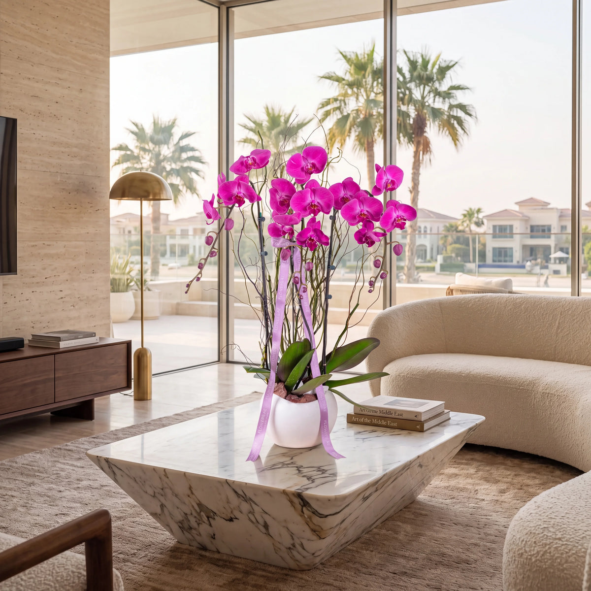 3 Purple Orchids