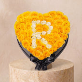 Yellow Letter Heart