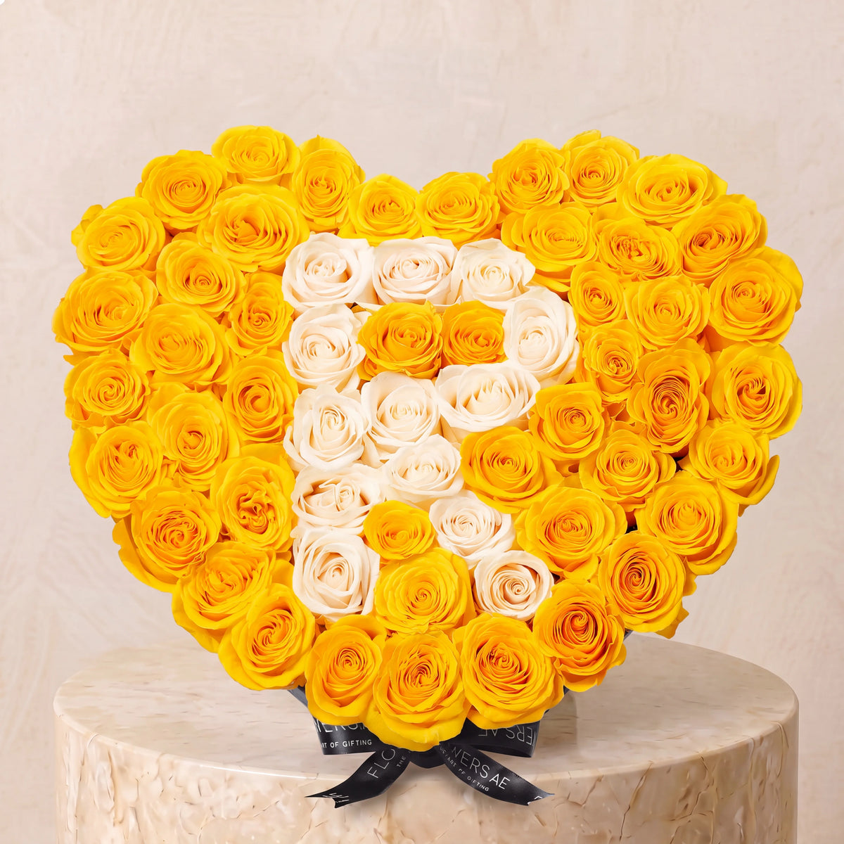 Yellow Letter Heart
