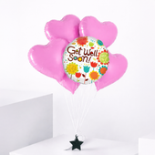 6 Get Well Balloon Set