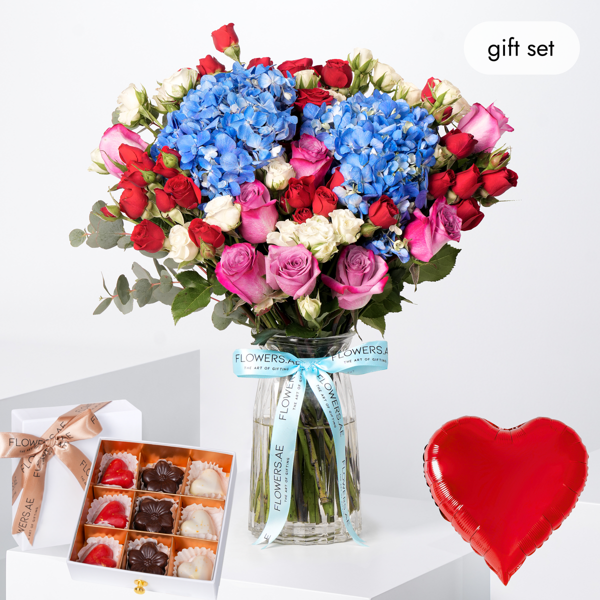 Florence Blue Vase (Welcome Back Gift Set)