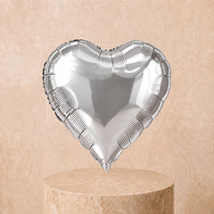 1 Silver Heart Balloon