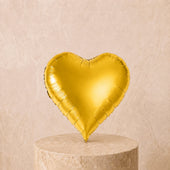 1 Gold Heart Balloon
