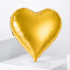 1 Gold Heart Balloon