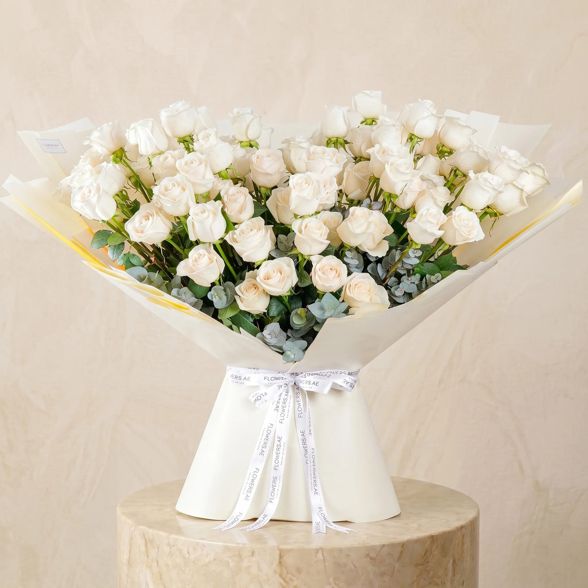 100 White Roses