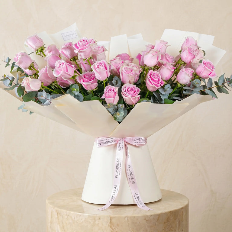 Birthday 50 Pink Roses