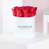 Petite Red Roses - Hatbox