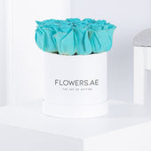 Petite Tiffany Blue Roses - Box