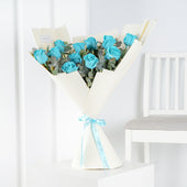 12 Tiffany Blue Roses