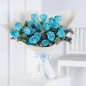 25 Tiffany Blue Roses