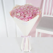 Birthday 50 Pink Roses