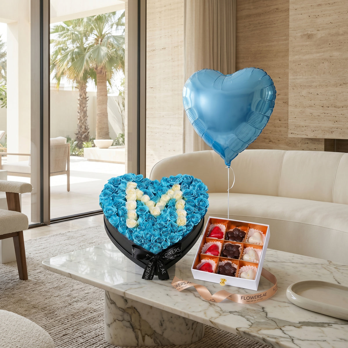 Father's Day Tiffany Blue Letter Heart (Gift Set)
