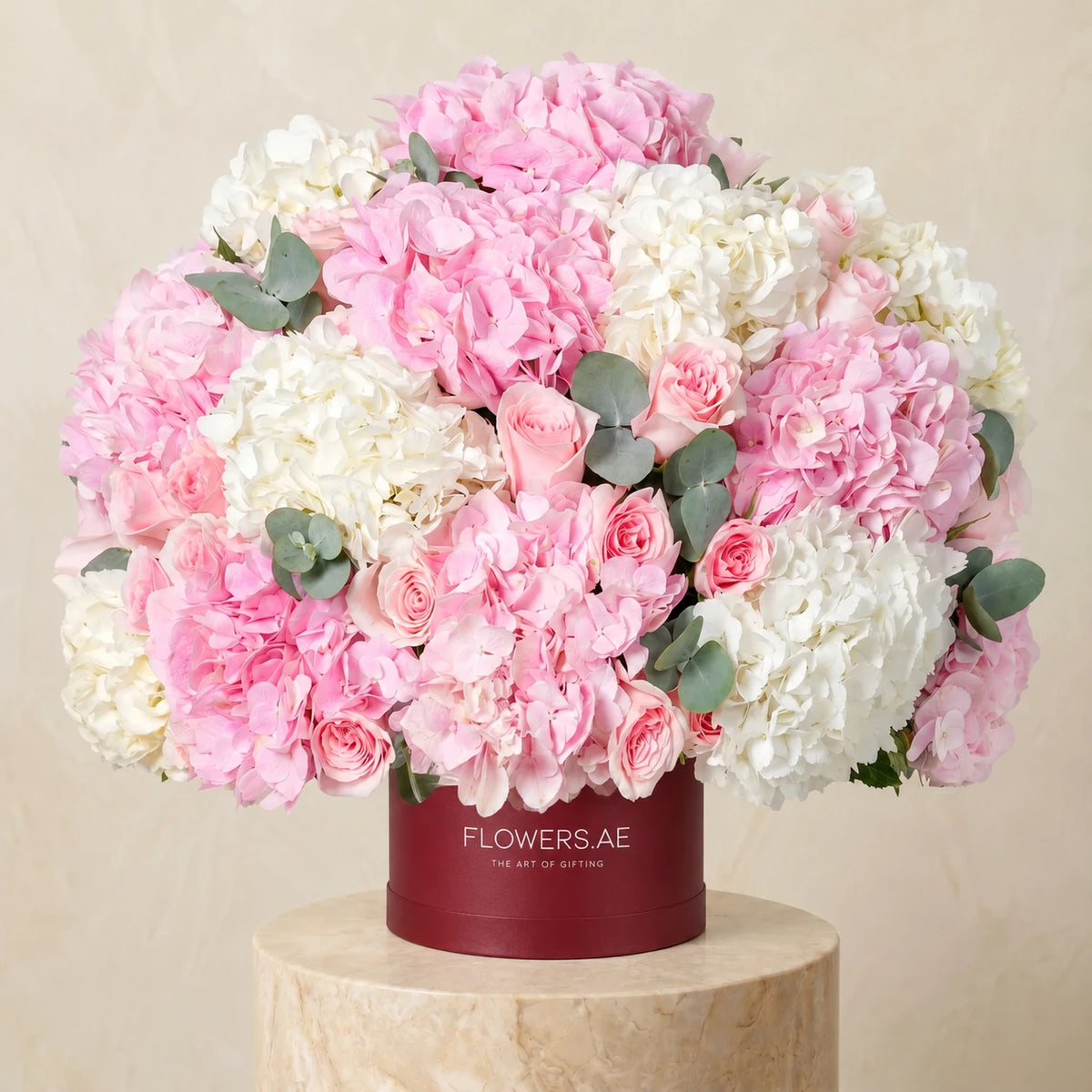 Baby Heavenly Pinks  Hatbox