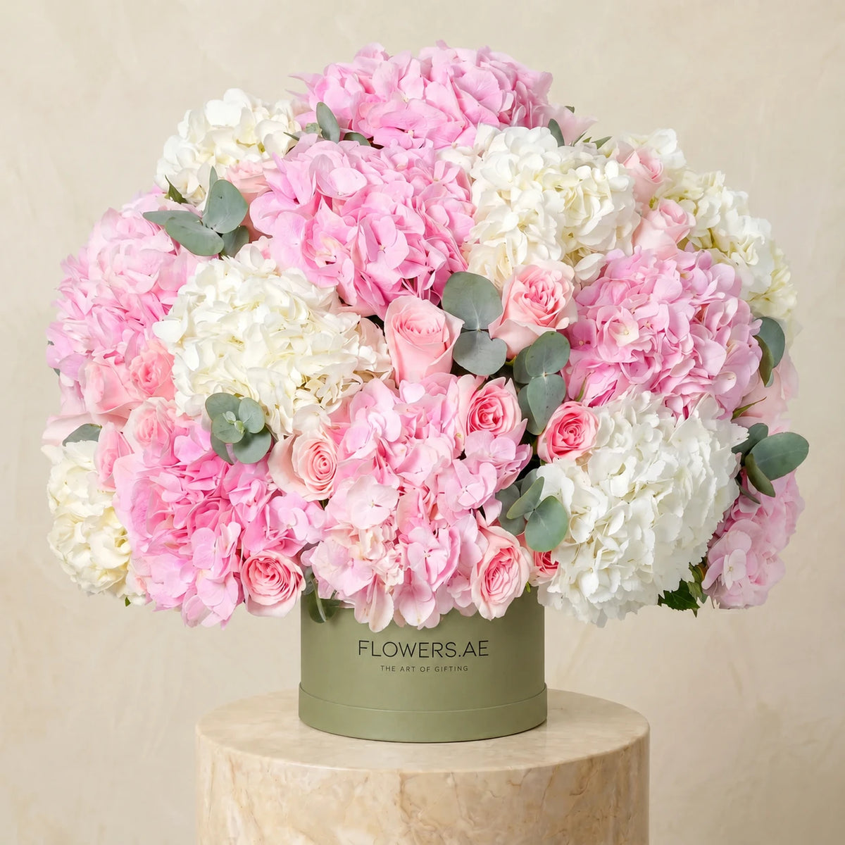 Baby Heavenly Pinks  Hatbox