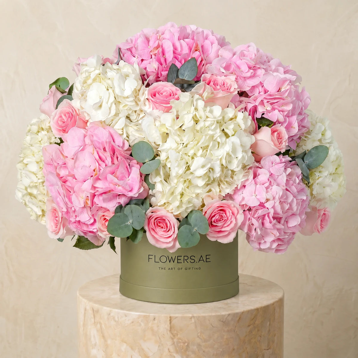 Baby Heavenly Pinks  Hatbox