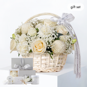 Mother's Day Ivory Basket (Gift Set)