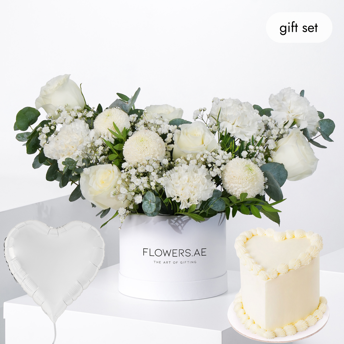 Birthday Petite Ivory Hatbox (Cake Gift Set)