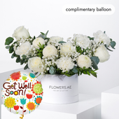 Get Well Petite Ivory Hatbox