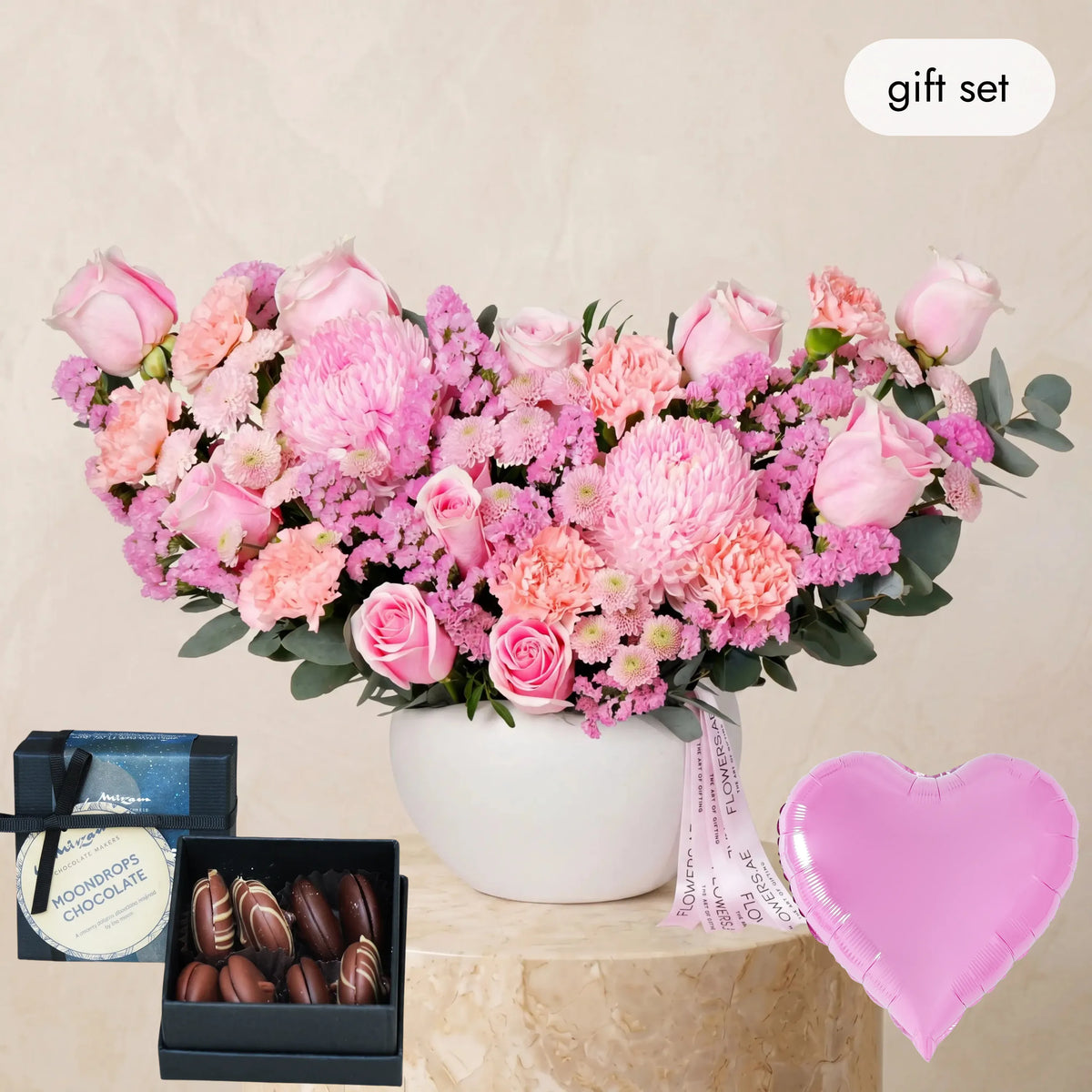 Pink Delight Vase (Welcome Back Gift Set)