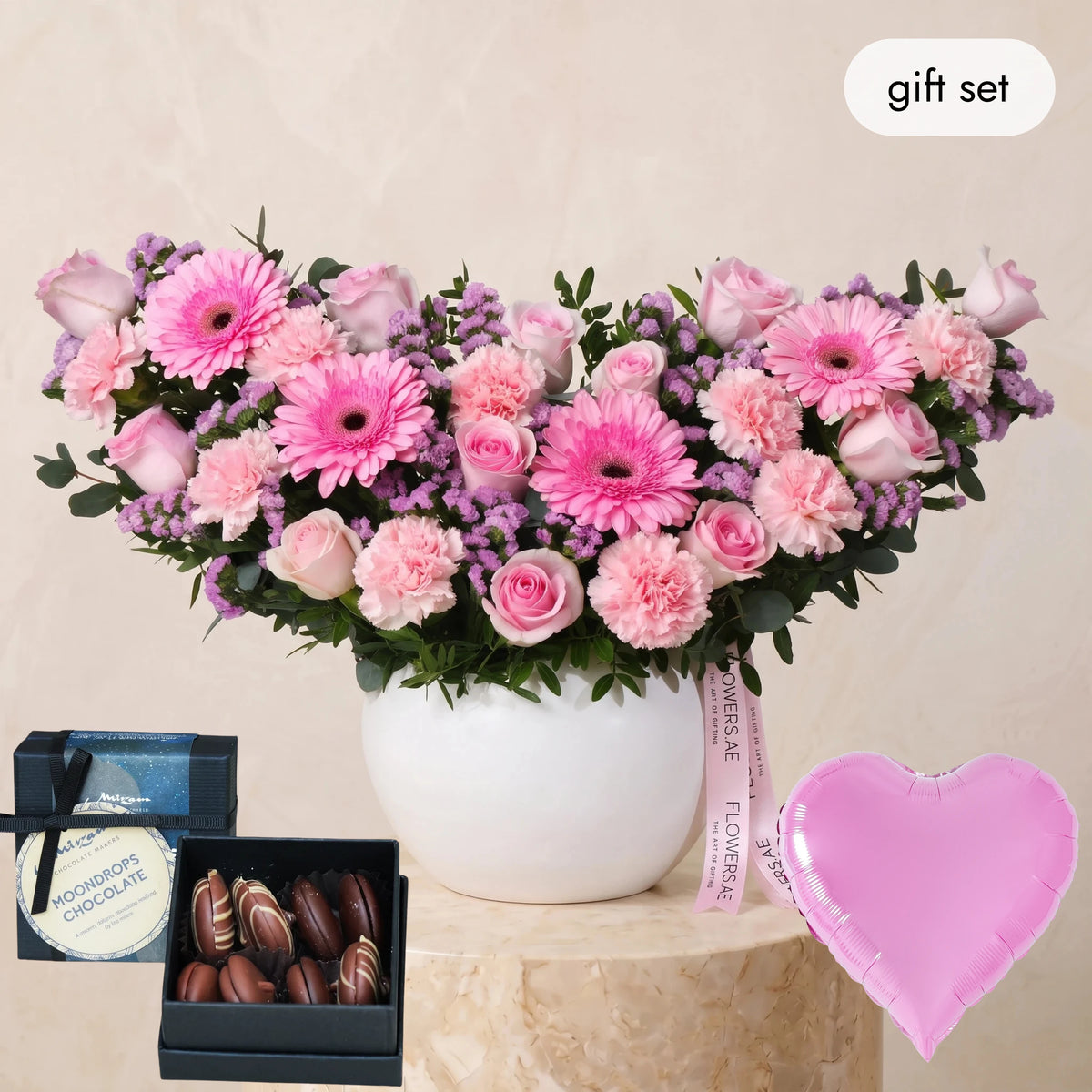 Pink Perfection Vase (Welcome Back Gift Set)