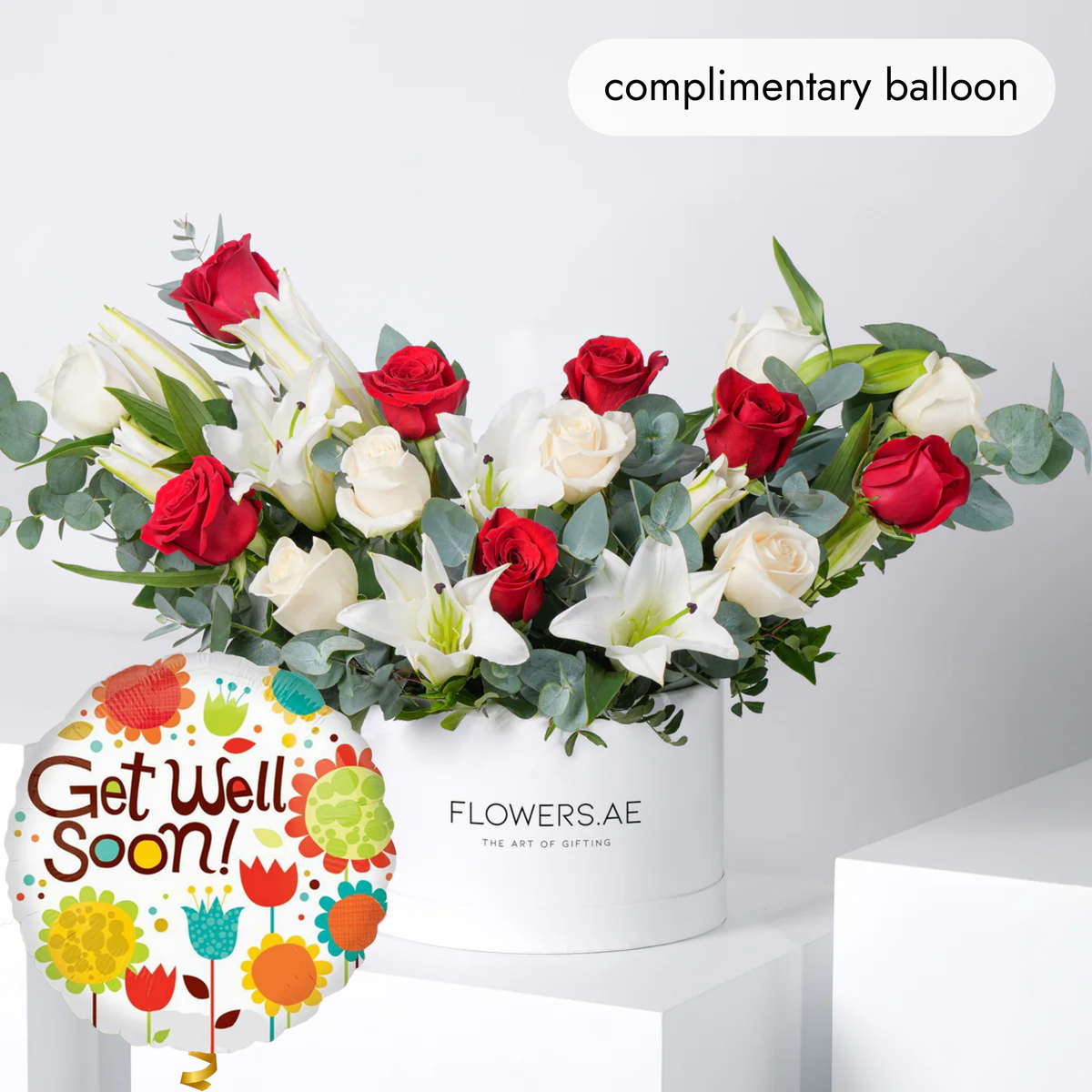Get Well Wonderfully White Hatbox