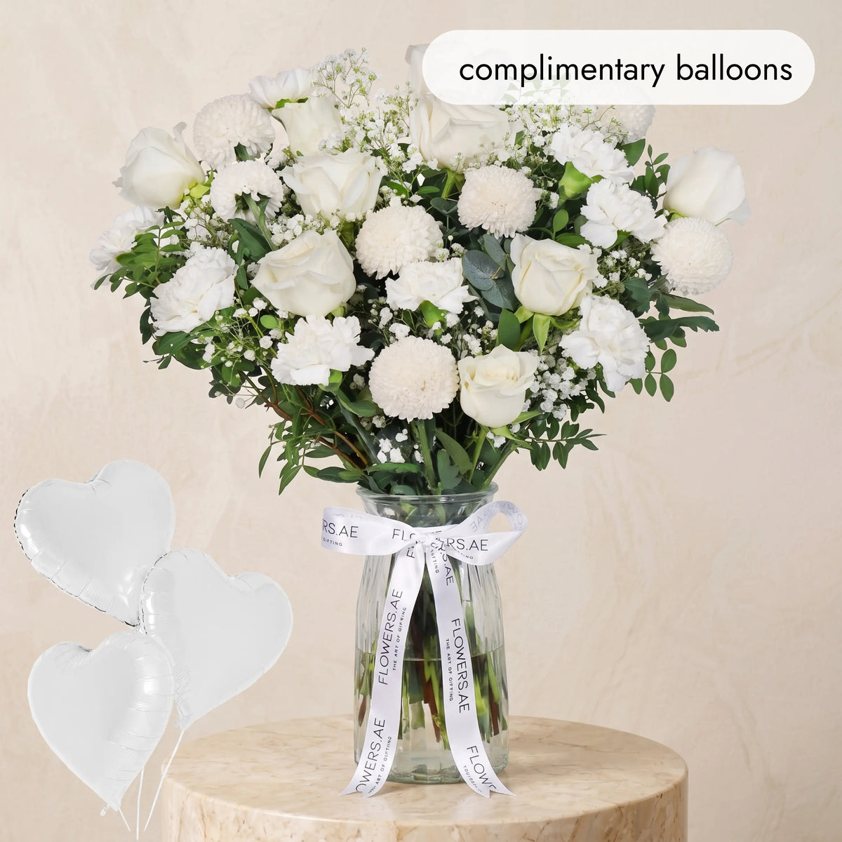 Ivory Glass Vase