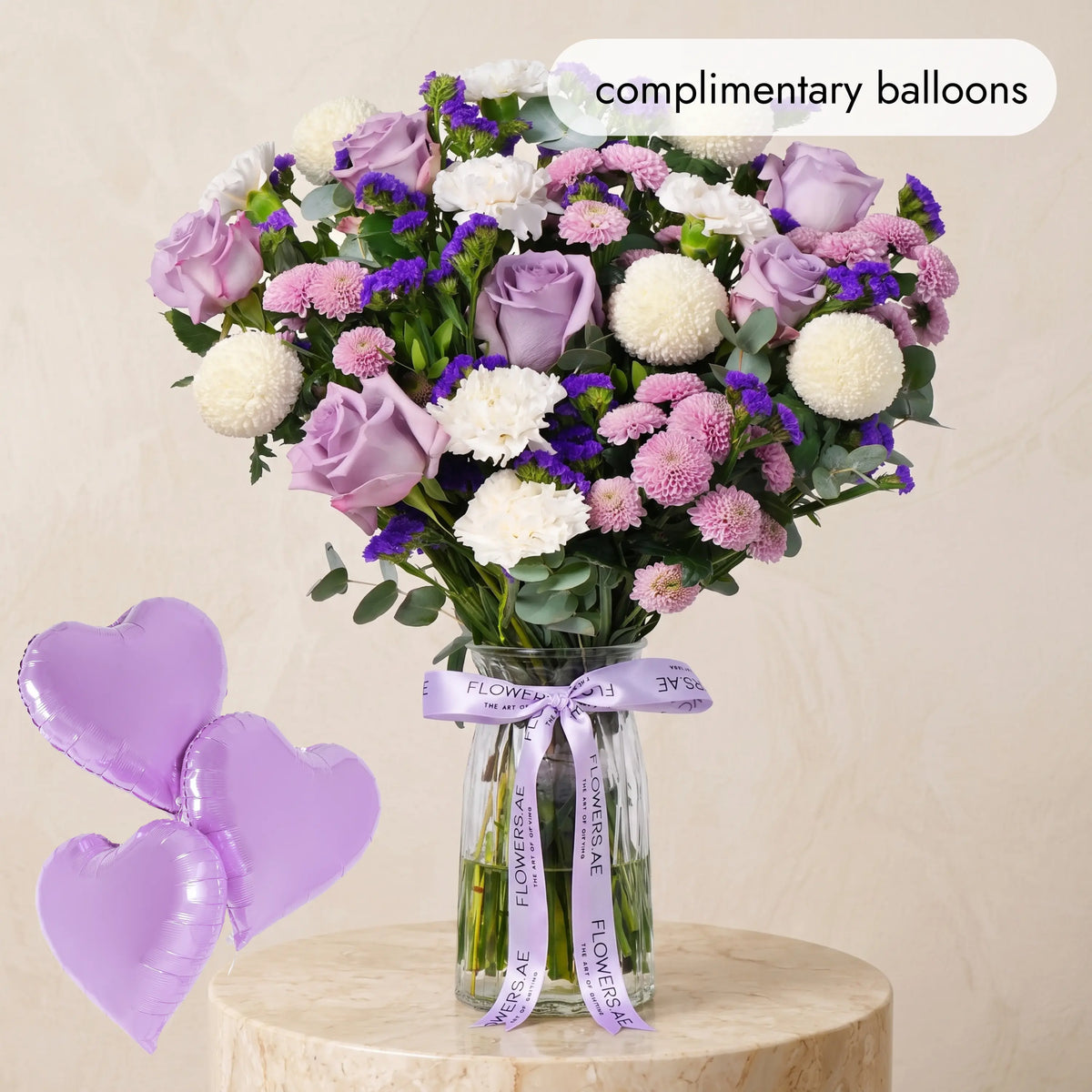 Lilac Glass Vase