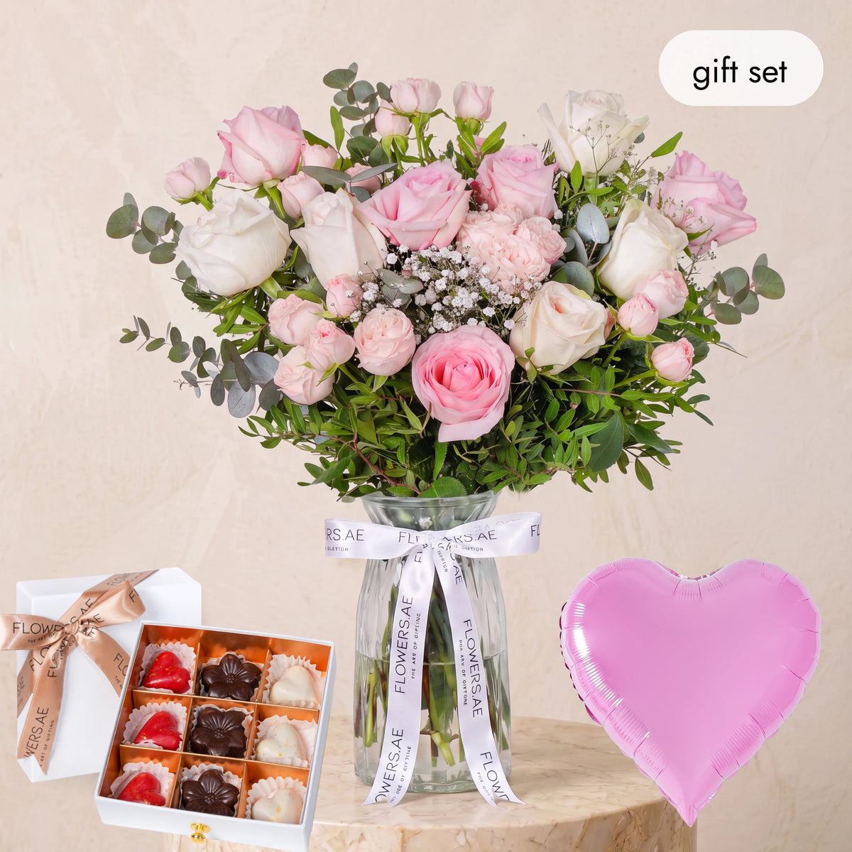 Welcome Back Pastel Glass Vase