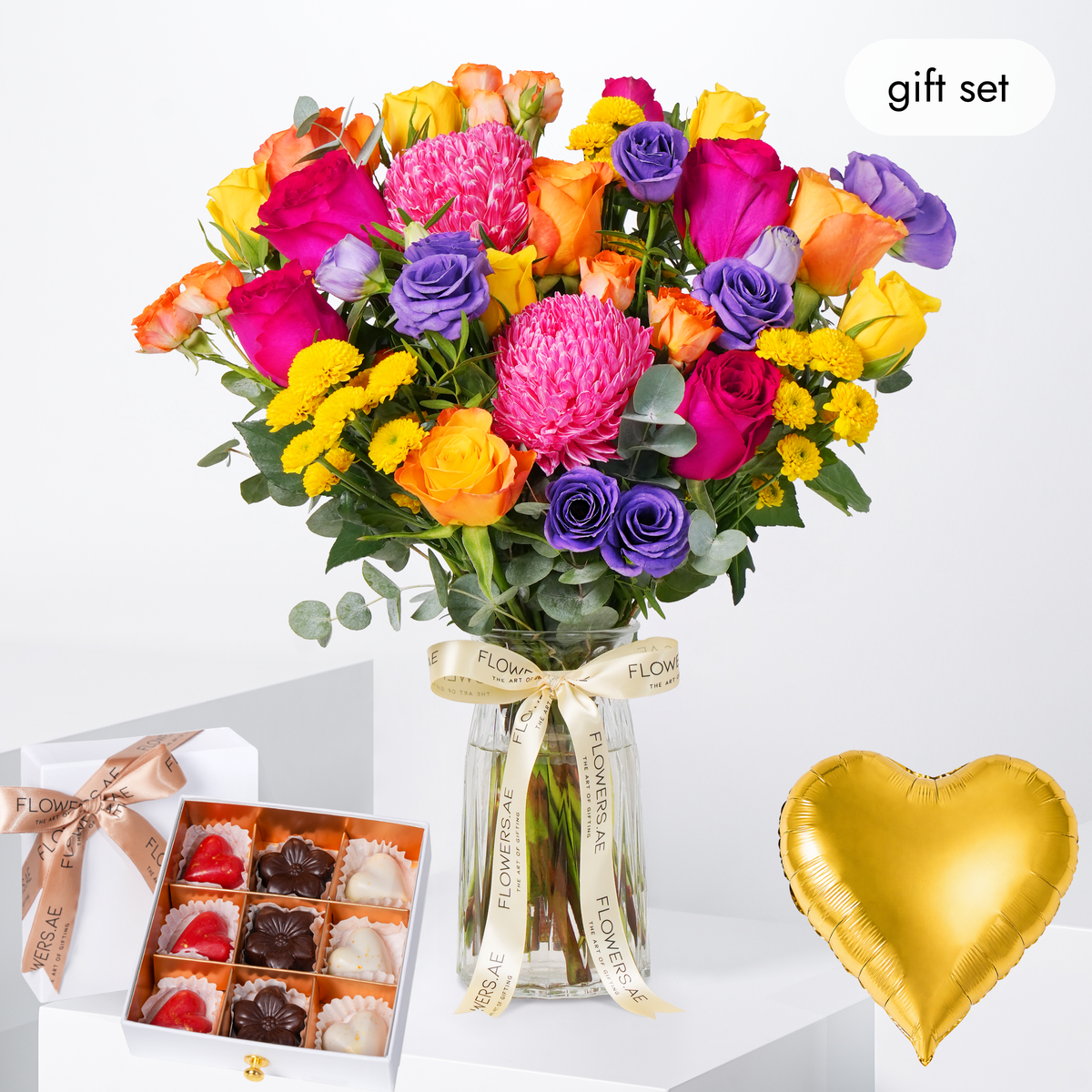 Vibrant Elegance Vase (Gift Set)