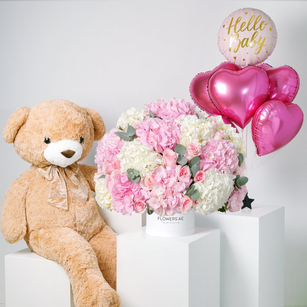 Baby Heavenly Pinks Hatbox (Gift Set)