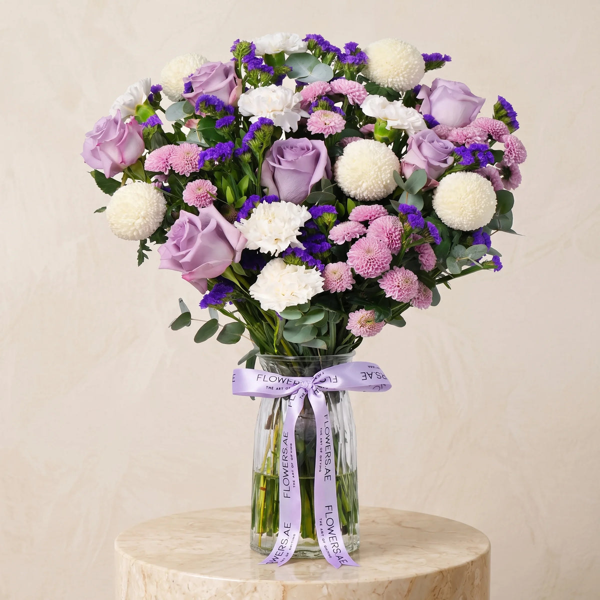 Lilac Glass Vase