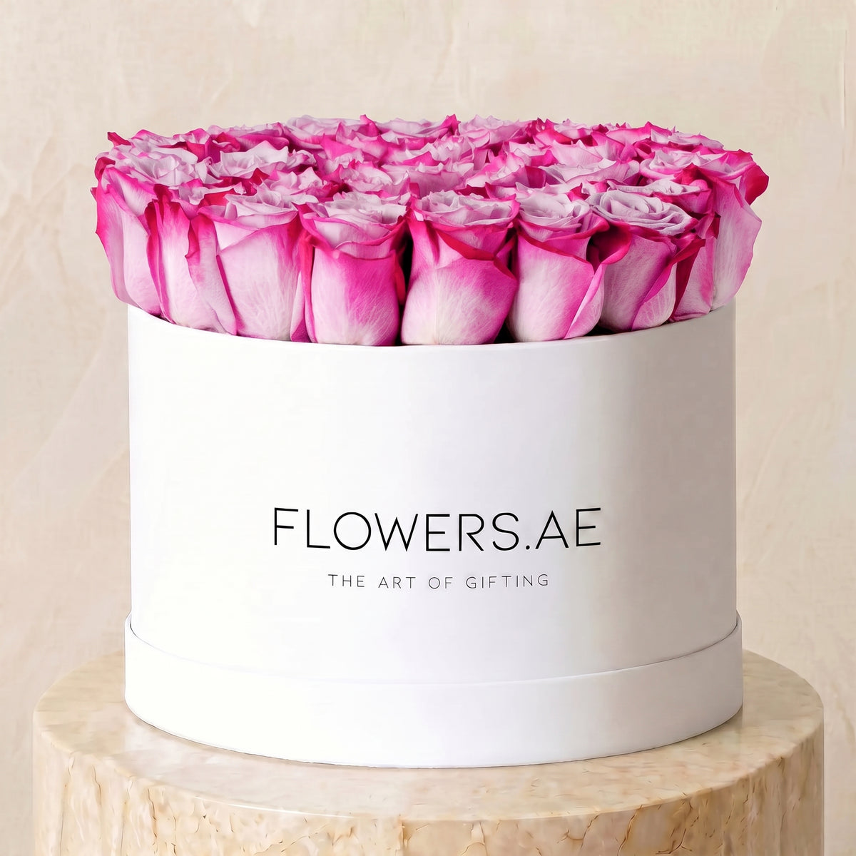 Purple Roses Hatbox