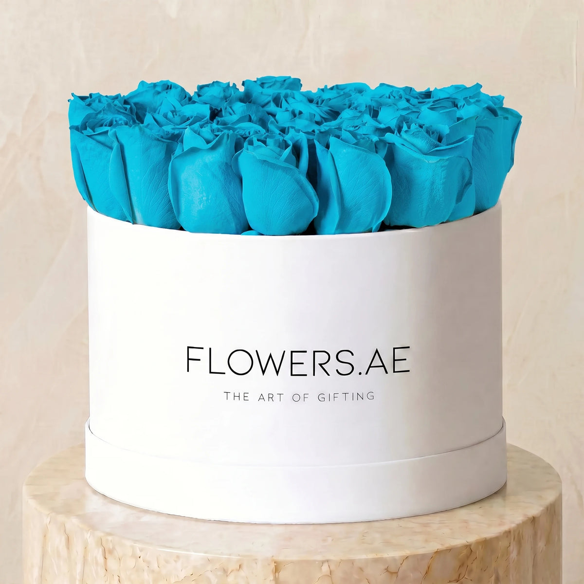 Tiffany Blue Roses Hatbox