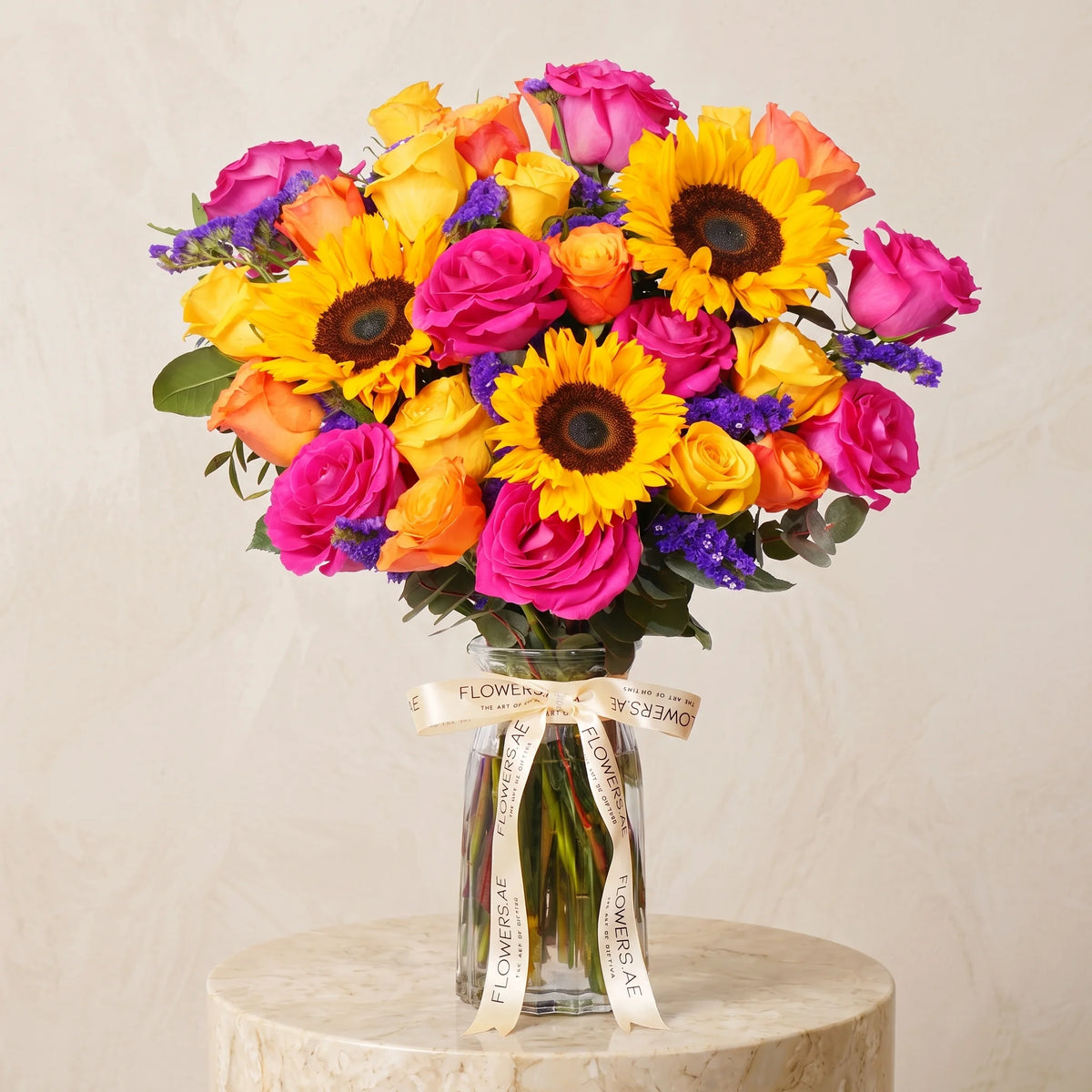 Vibrant Glass Vase