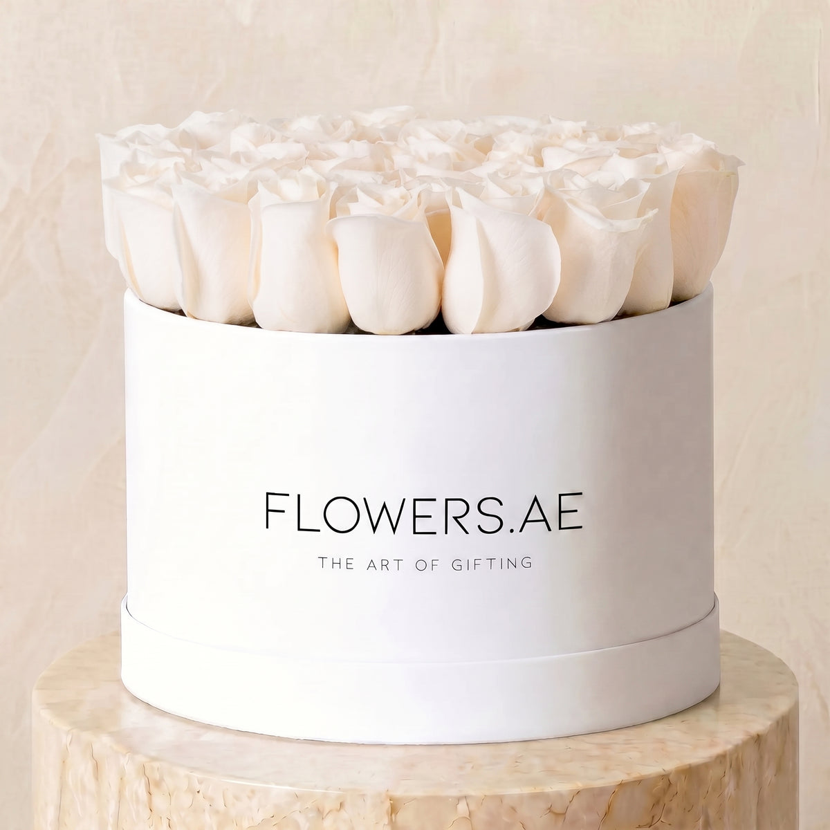 White Roses Hatbox