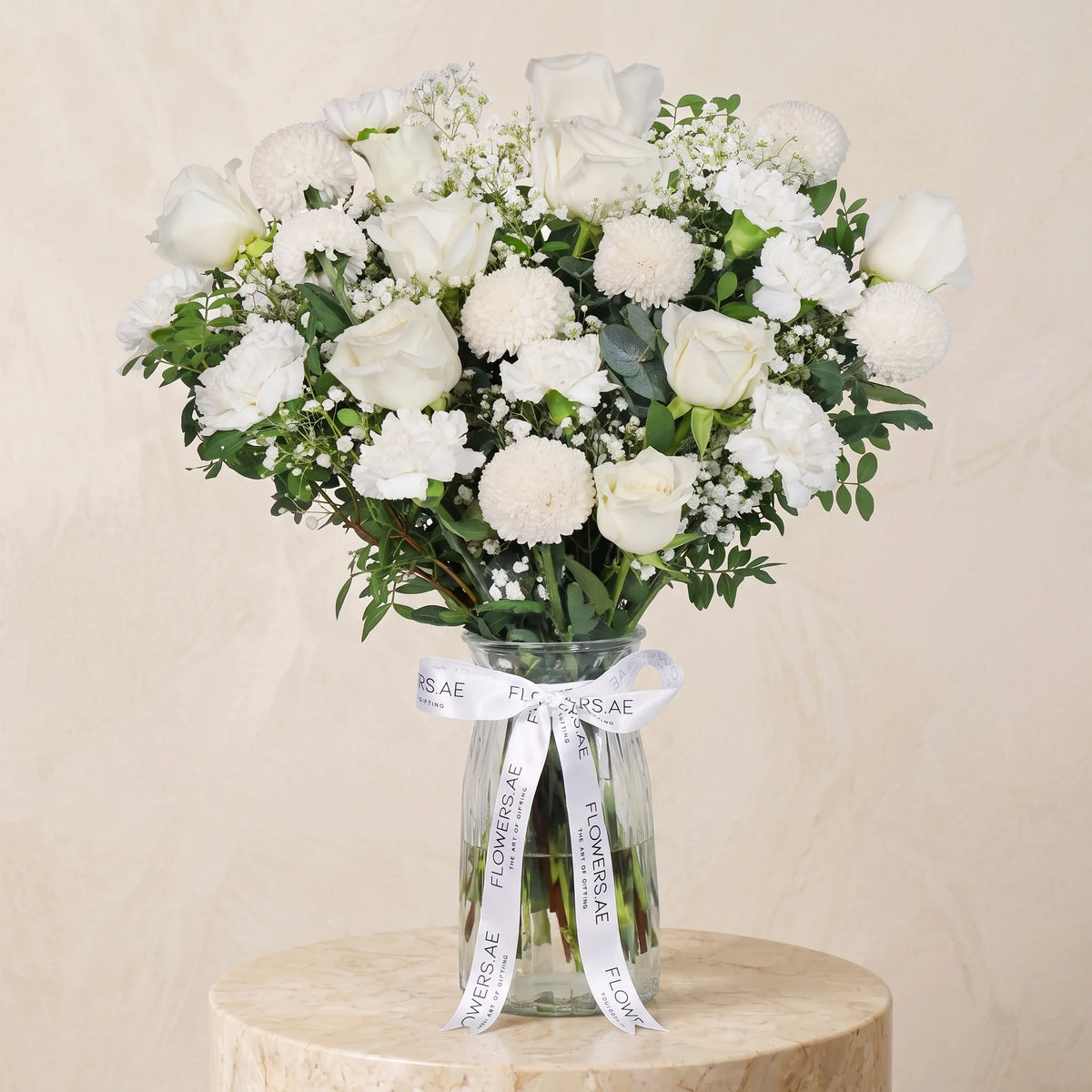 Get Well Ivory Glass Vase