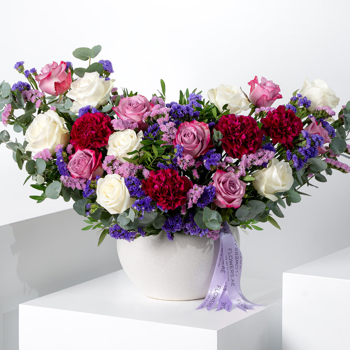 Birthday Lavender Floral  Vase