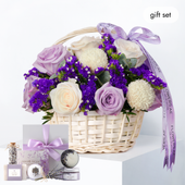 Mother's Day Lilac Basket (Gift Set)