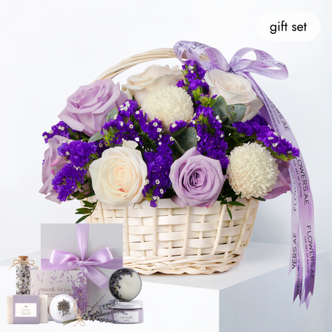Mother's Day Lilac Basket (Gift Set)