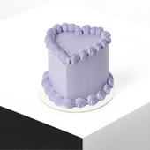 Lilac Heart Cake