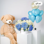 Baby Heavenly Blues Hatbox (Gift Set)