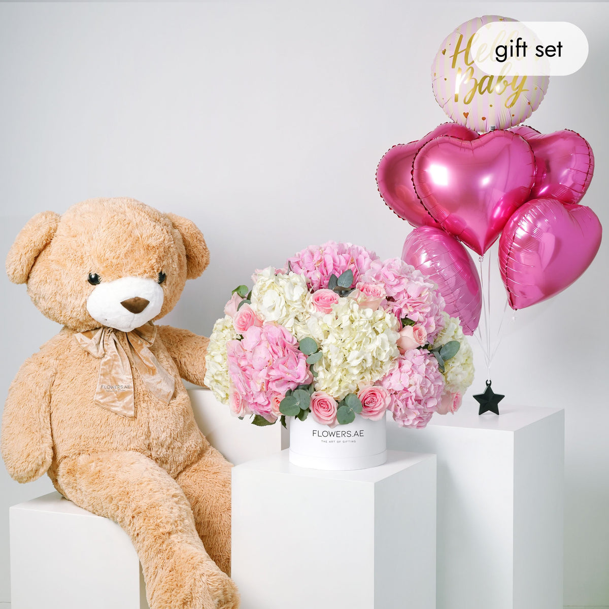 Baby Heavenly Pinks Hatbox (Gift Set)