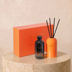 Mandarin Pepper Reed Diffuser – An elegant reed diffuser featuring sustainable fiber sticks, beautifully housed in a porc…