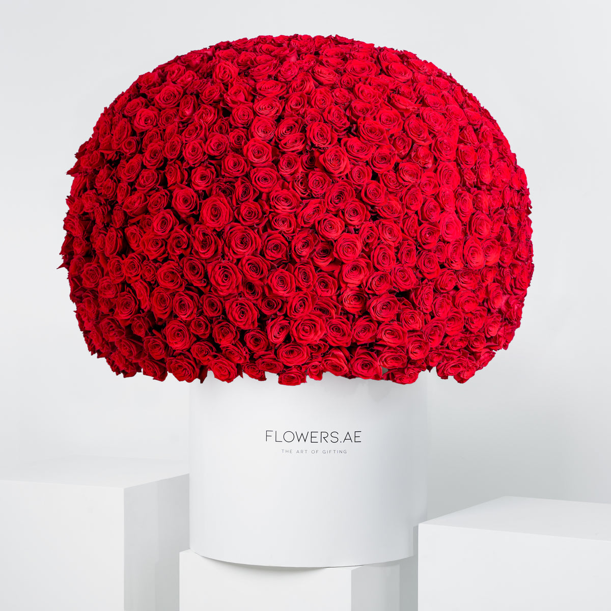 999 Red Roses Hatbox