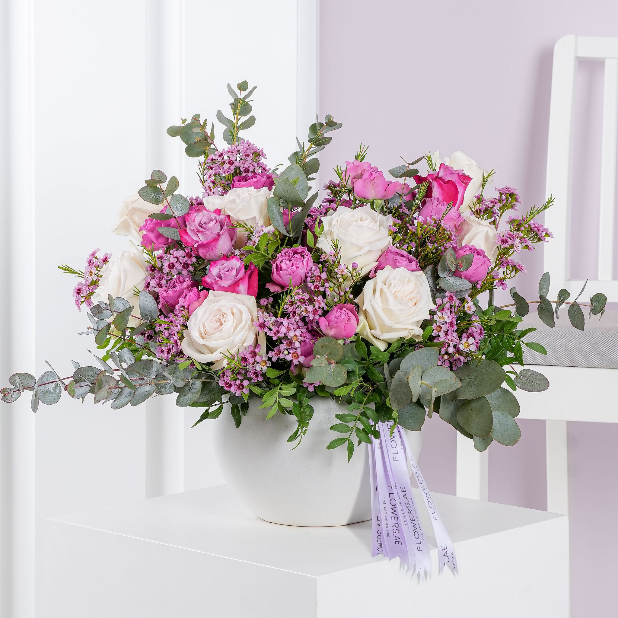 Lavender Floral Vase