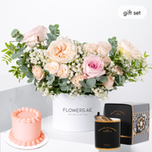 Eid Petite Pastel Hatbox (Cake Gift Set)