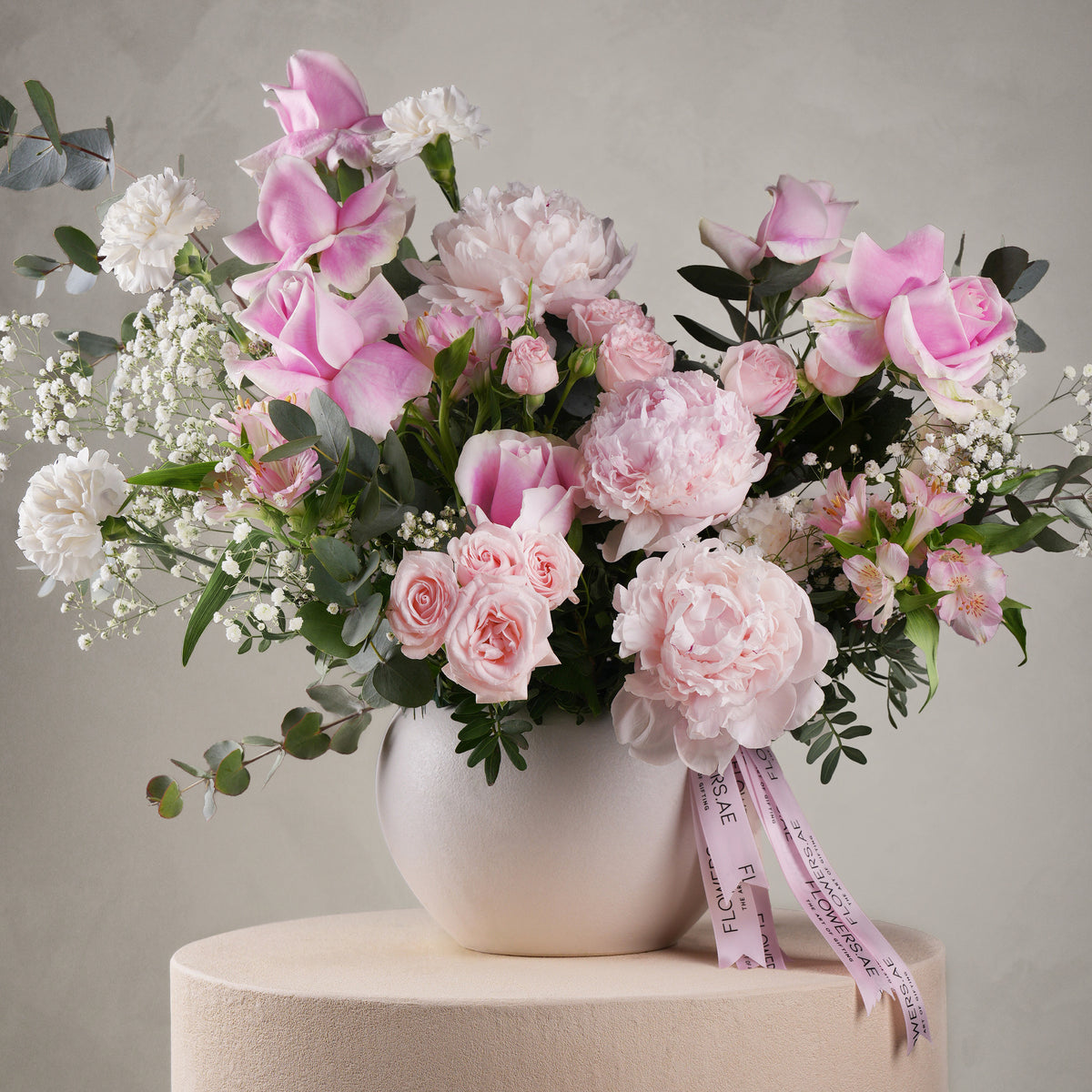 Pastel Peony Vase