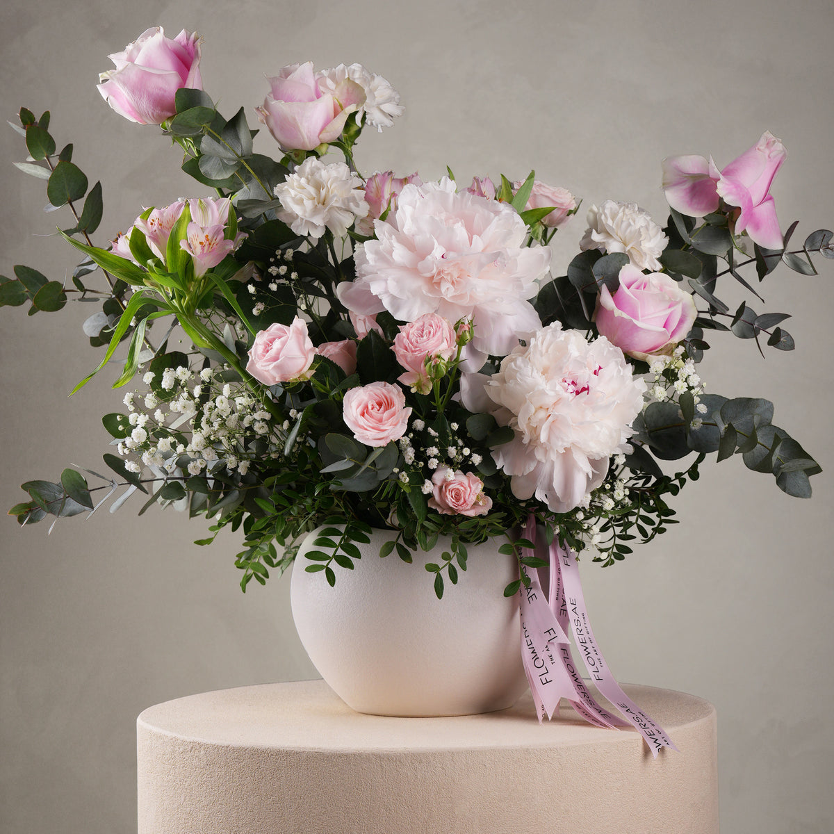 Pastel Peony Vase